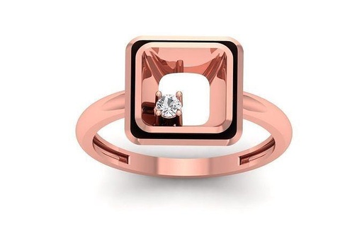mujer solitario anillo 3dm stl obj fbx renders detalles anillos libra esterlina imprimible diamante joya joyería plata delicado ligero oro blanco compromiso Boda 3d print model - Mito3D