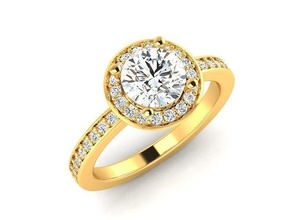 Frauen Solitär Ring 3dm stl Ringe Sterling Schmuck Gold Band Juwel Silber brillant Diamant druckbar Platin Hochzeit Engagement zart 3d print model - Mito3D