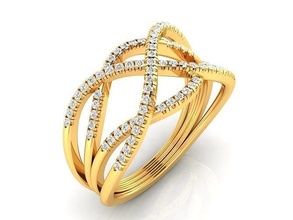 KADIN Solitaire yüzük 3dm stl vermek takı grup kadın düğün altın elmas moda yüzükler toplu Toplamak nişan 3d print model - Mito3D
