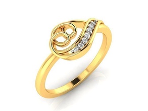 donne solitario squillare 3dm stl render gioielleria gruppo musicale womenring nozze oro diamante moda anelli massa collezione fidanzamento 3d print model - Mito3D
