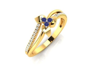 mujer solitario anillo 3dm stl banda abultar colección diamante compromiso oro aureola joyería joya anillos Boda 3d print model - Mito3D