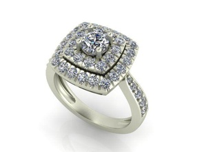 women solitaire ring 3dm stl render 3d print model wedding 6g fashion engagement printable jewelry diamond rings 3d print model - Mito3D