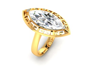 donne anello solitario 3dm stl dettaglio di renderizzazione 3d, il modello stampa gioielli anelli matrimonio gemma fidanzamento stampabile gioiello diamante argento oro d'oro la sterlina bianco brillante diamanti solitaire disco platino 3d print model - Mito3D