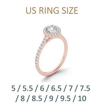 Frauen Solitär Ring Finger Größe 3dm stl Ringe Juwel Hochzeit Engagement Schmuck druckbar Diamant Silber Mode 3d print model - Mito3D