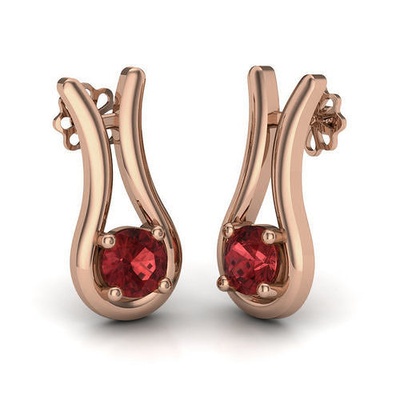 femmes solitaire clous boucles d'oreilles 3dm rendre détails bijoux imprimable gemme luxe laissez tomber cerceaux huggies platine bijou mariage diamant or précieux longue 3d print model - Mito3D