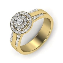 mulheres solitário Casamento noivado anel ouro jóia joalheria prata imprimível diamante mulher moda Saphire rubi engagem esterlina esmeralda jóias argolas 3d print model - Mito3D