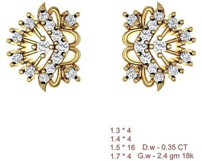 Frauen Zucht Ohrringe 3dm stl obj fbx Einzelheiten Ohrring Band 3dmodel cad Schmuck USA Kanada Diamant Diamanten Smaragd 3dprinting 3d zart Ring Anhänger 3d print model - Mito3D