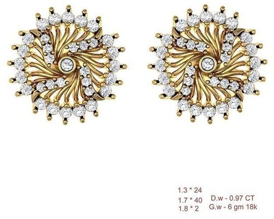 women stud earrings 3dm stl obj fbx details earring hoop 3dmodel cad jewelry usa canada diamond diamonds emerald 3dprinting 3d delicate ring pendants 3d print model - Mito3D