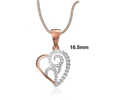 KADIN benzersiz kalp kolye stl obj fbx jcd detaylar mücevher elmas gümüş altın takı fantezi moda hediye kızlar 3d print model - Mito3D