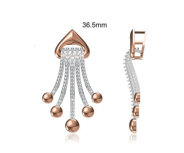 donne unico pendente stl obj fbx jcd dettagli collana gioielleria diamante argento oro fantasia moda ciondoli cuore regalo ragazze 3D print model - Mito3D