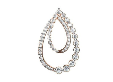 women unique pendant stl obj fbx jcd details necklace jewellery diamond silver gold jewelry fancy fashion precious pendants gift heart girls 3d print model - Mito3D