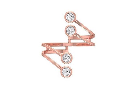 KADIN düğün nişan kalp ameliyati yüzük takı platin Solitaire gelin yüzüğü tek taş yazdırılabilir değerli yüzükler elmas altın moda 3d print model - Mito3D