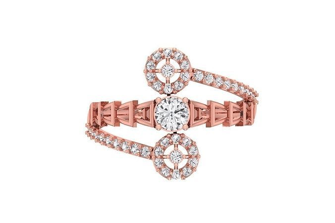 donne nozze Fidanzamento squillare gioielleria platino solitario nuziale anello stampabile prezioso anelli diamante oro moda ciondoli 3D print model - Mito3D