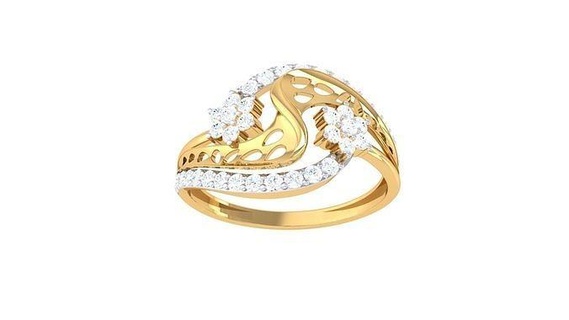 mulheres Casamento noivado anel 3dm stl obj fbx renderiza detalhes diamante wwomenring anéis joias eternidade completa banda Signetring moda ouro propondo joalheria argolas 3d print model - Mito3D