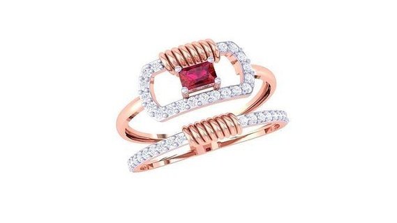 mujer Boda compromiso anillo 3dm stl obj fbx renders detalles diamantes anillos joyería vendimia joyeria signetring moda oro proponiendo joya diamante Moda 3d print model - Mito3D
