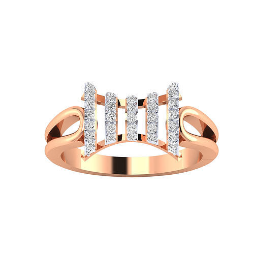 femmes mariage engagement bague stl obj fbx rend détails bijoux platine solitaire anneaux diamant or mariée anniversaire promettre Valentin 3D print model - Mito3D