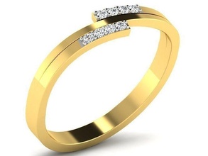 mulheres casamento anel 3dm stl fbx obj render gema noivado jóia jóias imprimível diamante prata ouro joalheria esterlina branco brilhante platina argolas luxo precioso 3d print model - Mito3D