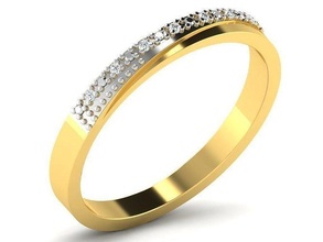 donne nozze squillare 3dm stl fbx obj render anelli gemma Fidanzamento gioiello gioielleria stampabile diamante argento oro sterlina bianca brillante platino 3d print model - Mito3D
