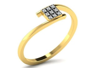 mujer Boda anillo 3dm stl fbx obj joya compromiso joyería imprimible diamante plata oro libra esterlina blanco brillante platino anillos lujo precioso 3d print model - Mito3D
