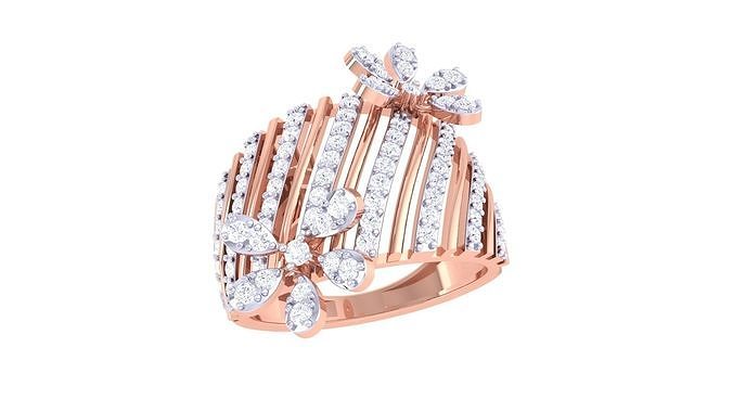 mujer Boda anillo 3dm stl obj fbx renders detalles diamantes anillos joyería vendimia joyeria signetring moda oro proponiendo joya diamante compromiso Moda 3D print model - Mito3D
