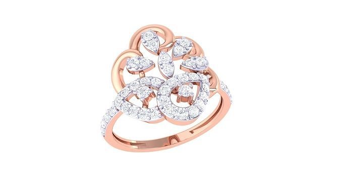 mulheres Casamento anel 3dm stl obj fbx renderiza detalhes diamante wwomenring anéis joias vintage feminino Signetring moda ouro propondo joalheria argolas noivado 3D print model - Mito3D