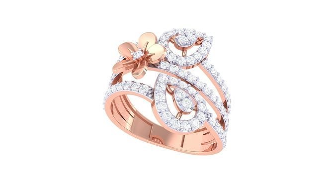 mujer Boda anillo 3dm stl obj fbx renders detalles diamantes anillos joyería vendimia joyeria signetring moda oro proponiendo joya diamante compromiso Moda 3D print model - Mito3D