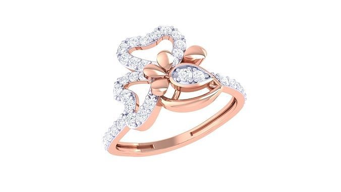 mujer Boda anillo 3dm stl obj fbx renders detalles diamantes anillos joyería banda compromiso bodas vendimia moda oro proponiendo joya diamante Moda joyeria 3D print model - Mito3D