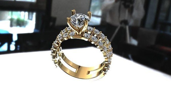 Frauenring 15 Ring Schmuck Diamant Mode Ringe 3d print model - Mito3D