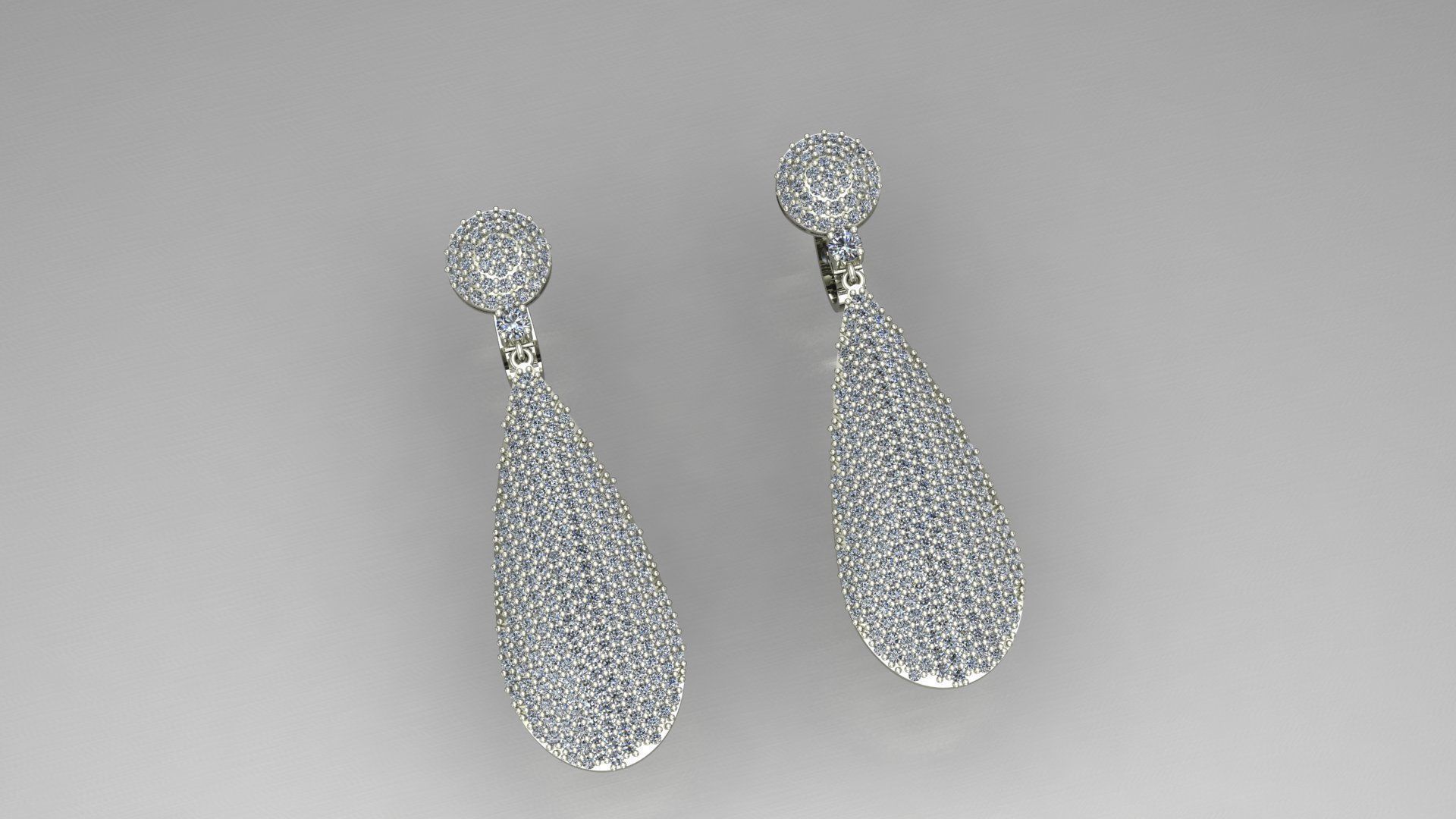 womens orecchini gioielli oro argento gli 3D print model - Mito3D