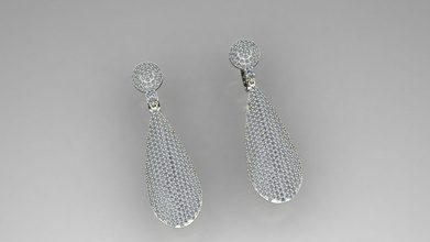 womens orecchini gioielli oro argento gli 3d print model - Mito3D
