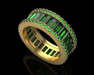 Damen Hochzeit Ring 144 Ringe Solitär Schmuck Gold Band Juwel Silber brillant Diamant druckbar Sterling Platin Engagement Rubin 3d print model - Mito3D