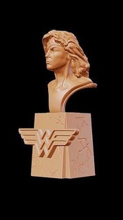 maravilha mulher clássico dc Super heroi história quadrinhos escultura arte esculturas 3d print model - Mito3D