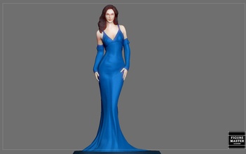 mucize kadın elbise heykel dc film karakter gal gadot ww 1984 ww1984 kız güzel şirin merak etmek sanat heykeller 3d print model - Mito3D