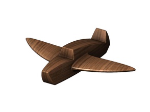 bois avion jouet cnc sculpture artcam soulagement imprimable véhicule mouche compagnie aérienne hélice jeu 3dprint vol miniature jeux jouets 3d print model - Mito3D