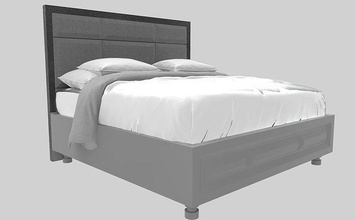 odun yatak başlık konfor mobilya odası oda aile lüks ev yastık döşeme otel oturma yeri yerleşim bina dokunmak musluk lavabo küvet banyo 3d print model - Mito3D