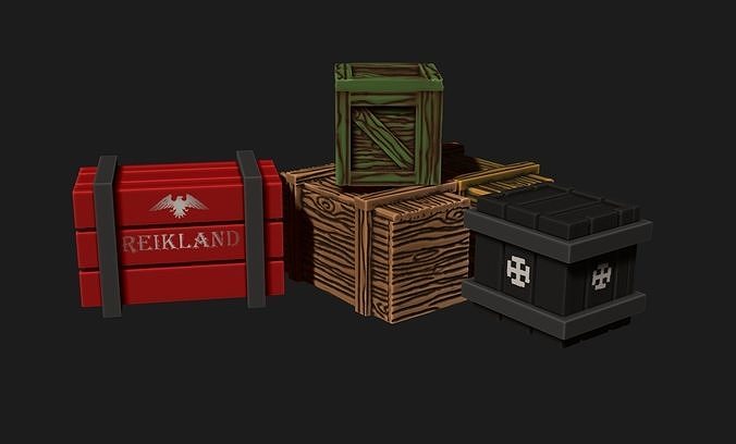 madera cajas juegos guerra mesa dioramas ferrocarril modelos caja almacenamiento hierro acero carga martillo maquina frostgrave modelismo diorama mueble juguetes tablero 3D print model - Mito3D