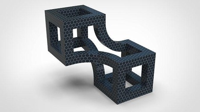 odun dekorasyon küp mimari geometrik illüstrasyon perspektif sanat kavramsal tasarım heykel baskı 3d şekil masa fikir dekor ev 3d print model - Mito3D