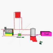leña de calefacción madera hobby-diy gas el radiador espacio la estufa chimenea hobby diy afición bricolaje mecánica partes las mecánicas 3d print model - Mito3D