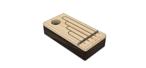 madeira música caixa 3d cnc esculpido instrumento musical educação passatempo faça 3d print model - Mito3D