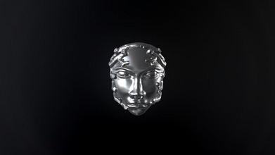 holz nymphe ring gesicht maske kopf gold silber juwel schmuck skulptur drucken druckbar ringe dryade 3d print model - Mito3D