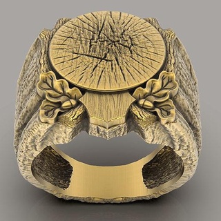 wood ring silver gold printable jewelry 3d model sterling design zbrush trend fashion wedding fantasy statue sculpture carving log rings 3d print model - Mito3D