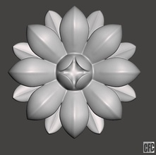 ahşap detay - 3d model cnc wccfc0c sanat heykel alphas çiçek işleme yazdırılabilir rahatlama kabartma katı heykeller 3d print model - Mito3D