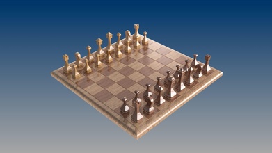 madera chaquete conjunto ajedrez juego juguete 3d impresora juegos juguetes tablero 3d print model - Mito3D