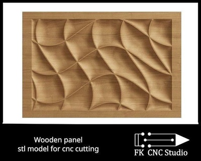 wooden panel carving - stl file cnc cutting decor wall art sculptures 3d print model - Mito3D