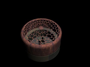 wooden ring box bars jewelry wood tree ringbox case casket deco decorative tourism travel romantic rings 3d print model - Mito3D