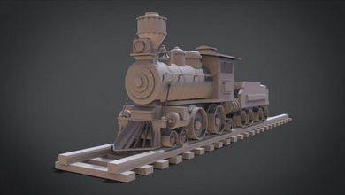 wooden train games-toys toy kid kids play runner race speed cycle track tire wheel driven road interior luxury sports car racing child games toys 3d print model - Mito3D