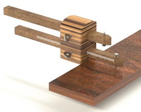 marcenaria marcação calibre carpintaria oficina ferramenta distância precisão passatempo faça ferramentas mão 3d print model - Mito3D
