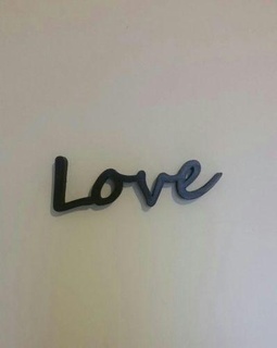 palabra amor palabras decoración casa frase 3d print model - Mito3D