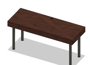 bureau de travail maison d'un l'atelier construire bois woodtable wooddesk smartdesk le mobilier table 3d print model - Mito3D