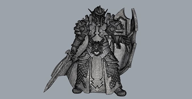 Welt Warcraft Blut Paladin Tier Zeichen Spiel druckbar Skulptur dekorativ Kobold Magier Gittergewebe elektronisch Ingenieurwesen Wissenschaft Hobby DIY mechanisch Teile 3D print model - Mito3D